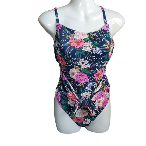 NEW JESSICA SIMPSON floral one piece S - Picture 3 of 7